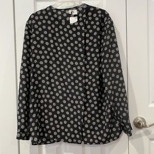 Giorgio Armani silk top Sz Med vintage